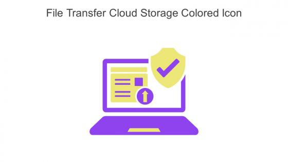 File Transfer Cloud Storage Colored Icon In Powerpoint Pptx Png And Editable Eps Format