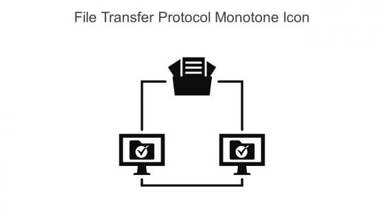 File Transfer Protocol Monotone Icon In Powerpoint Pptx Png And Editable Eps Format