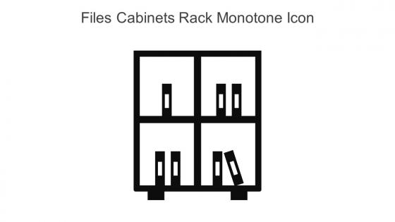 Files Cabinets Rack Monotone Icon In Powerpoint Pptx Png And Editable Eps Format
