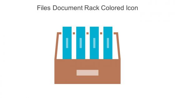 Files Document Rack Colored Icon In Powerpoint Pptx Png And Editable Eps Format
