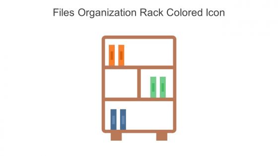 Files Organization Rack Colored Icon In Powerpoint Pptx Png And Editable Eps Format