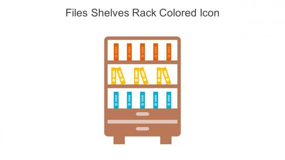 Files Shelves Rack Colored Icon In Powerpoint Pptx Png And Editable Eps Format