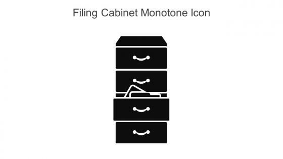 Filing Cabinet Monotone Icon In Powerpoint Pptx Png And Editable Eps Format