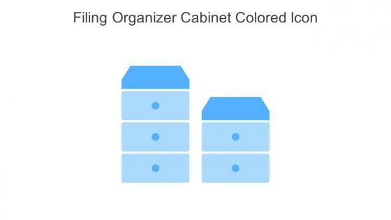 Filing Organizer Cabinet Colored Icon In Powerpoint Pptx Png And Editable Eps Format