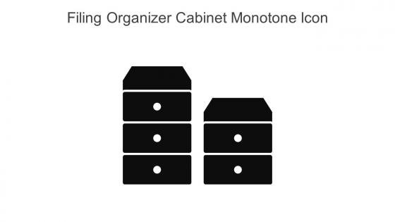 Filing Organizer Cabinet Monotone Icon In Powerpoint Pptx Png And Editable Eps Format