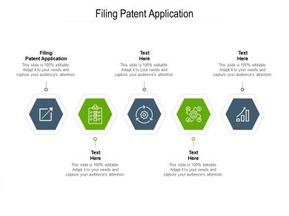 Filing patent application ppt powerpoint presentation slides example cpb