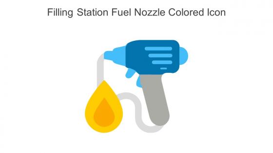 Filling Station Fuel Nozzle Colored Icon In Powerpoint Pptx Png And Editable Eps Format