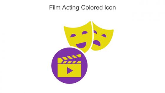 Film Acting Colored Icon In Powerpoint Pptx Png And Editable Eps Format