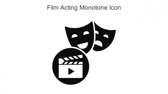 Film Acting Monotone Icon In Powerpoint Pptx Png And Editable Eps Format