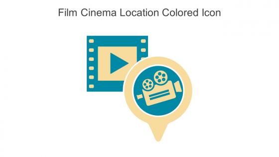 Film Cinema Location Colored Icon In Powerpoint Pptx Png And Editable Eps Format