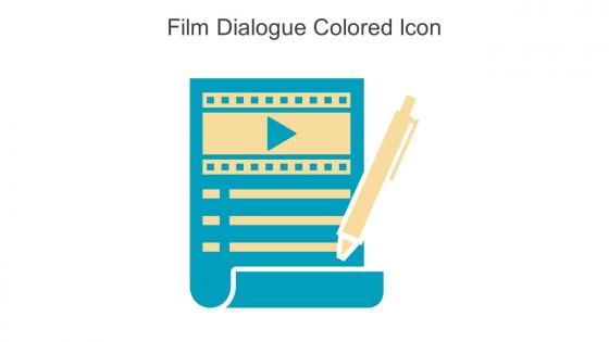 Film Dialogue Colored Icon In Powerpoint Pptx Png And Editable Eps Format