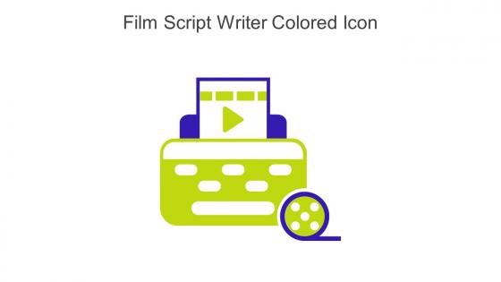 Film Script Writer Colored Icon In Powerpoint Pptx Png And Editable Eps Format