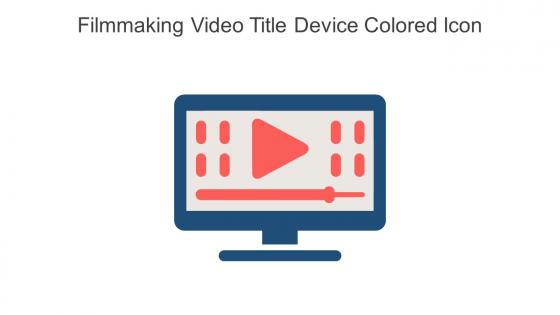 Filmmaking Video Title Device Colored Icon In Powerpoint Pptx Png And Editable Eps Format