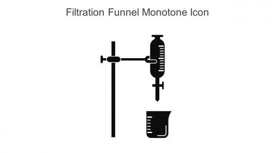 Filtration Funnel Monotone Icon In Powerpoint Pptx Png And Editable Eps Format