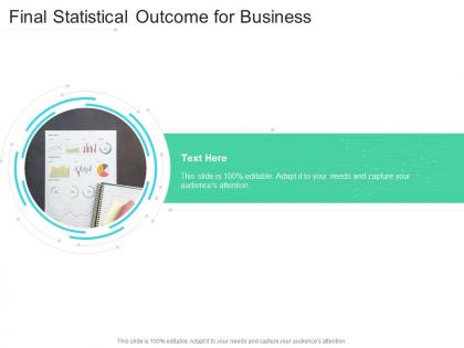 Final statistical outcome for business infographic template
