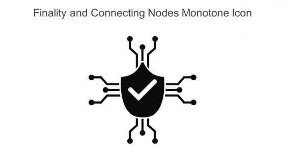 Finality And Connecting Nodes Monotone Icon In Powerpoint Pptx Png And Editable Eps Format