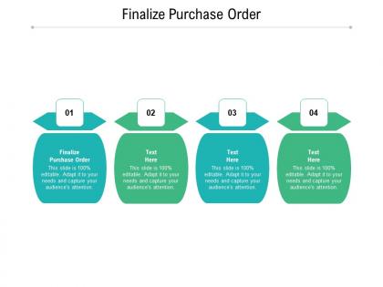 Finalize purchase order ppt powerpoint presentation slides show cpb