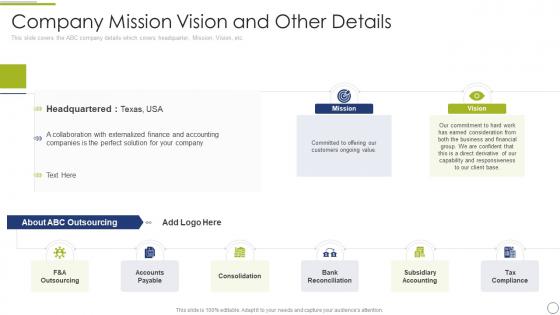 Finance accounting business process outsourcing company mission vision other