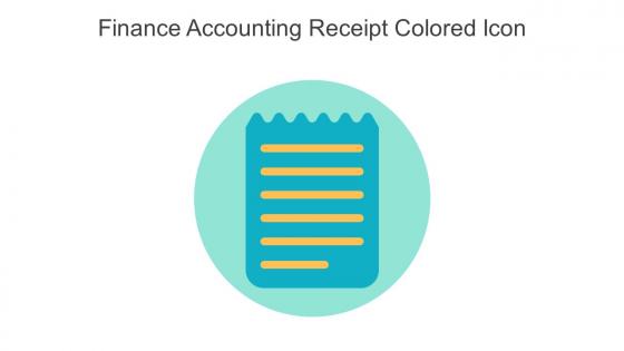 Finance Accounting Receipt Colored Icon In Powerpoint Pptx Png And Editable Eps Format