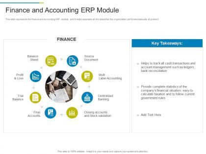 Finance and accounting erp module erp system it ppt demonstration