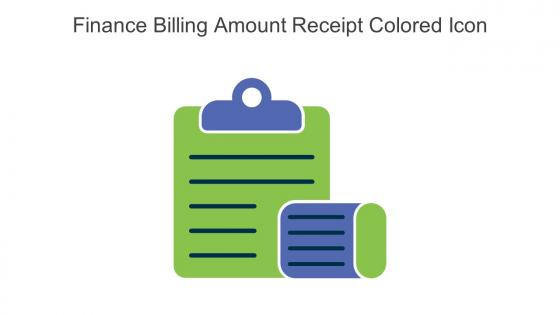 Finance Billing Amount Receipt Colored Icon In Powerpoint Pptx Png And Editable Eps Format