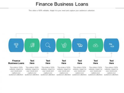 Finance business loans ppt powerpoint presentation icon topics cpb