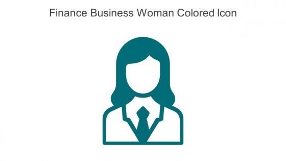 Finance Business Woman Colored Icon In Powerpoint Pptx Png And Editable Eps Format