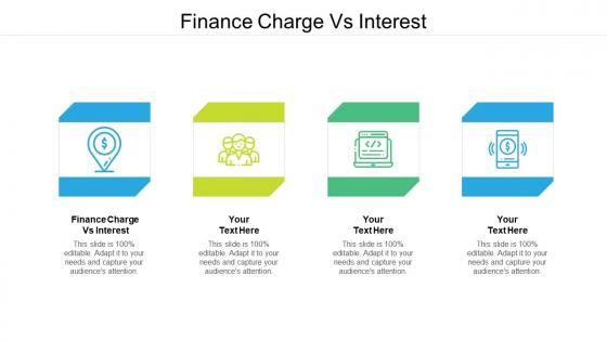 Finance charge vs interest ppt powerpoint presentation model objects cpb