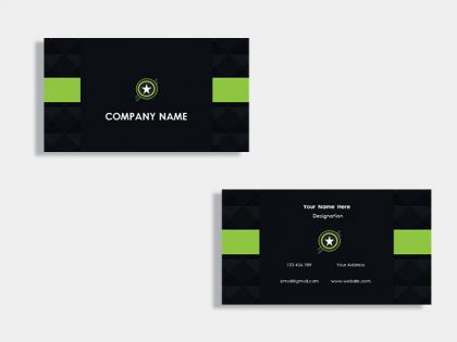 Finance consultant business card design template