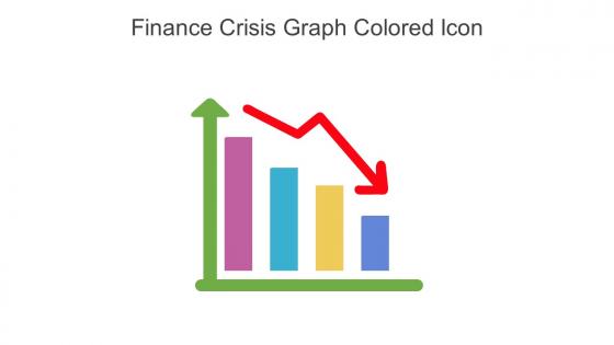 Finance Crisis Graph Colored Icon In Powerpoint Pptx Png And Editable Eps Format