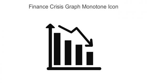 Finance Crisis Graph Monotone Icon In Powerpoint Pptx Png And Editable Eps Format