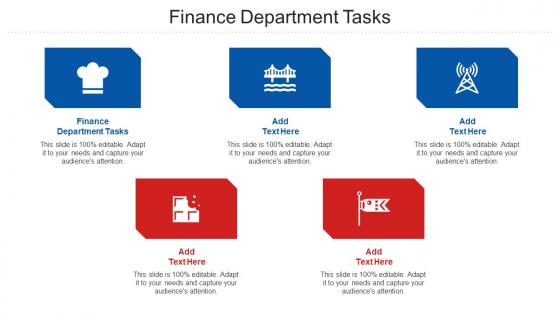 Finance Department Tasks Ppt Powerpoint Presentation Infographics Structure Cpb