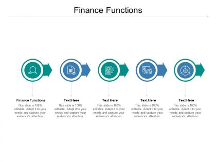 Finance functions ppt powerpoint presentation file brochure cpb