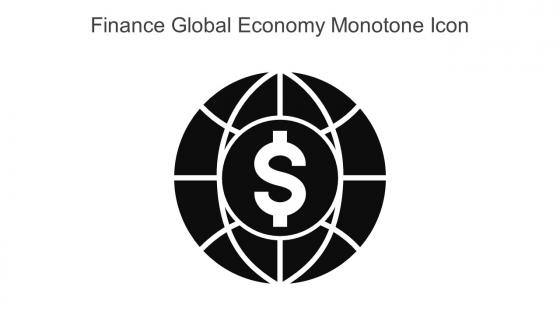 Finance Global Economy Monotone Icon In Powerpoint Pptx Png And Editable Eps Format