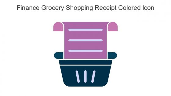 Finance Grocery Shopping Receipt Colored Icon In Powerpoint Pptx Png And Editable Eps Format