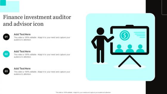 Finance Investment Auditor And Advisor Icon