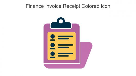 Finance Invoice Receipt Colored Icon In Powerpoint Pptx Png And Editable Eps Format