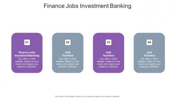 Finance jobs investment banking in powerpoint and google slides cpb