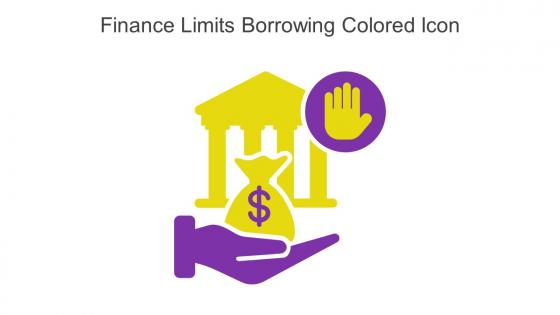 Finance Limits Borrowing Colored Icon In Powerpoint Pptx Png And Editable Eps Format