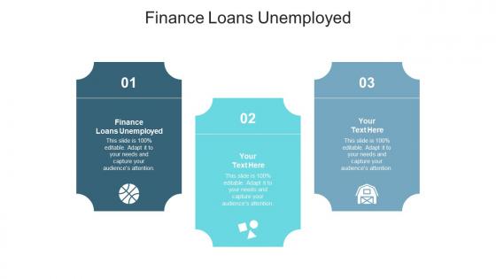 Finance loans unemployed ppt powerpoint presentation slides graphics tutorials cpb