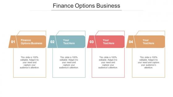 Finance options business ppt powerpoint presentation outline guidelines cpb