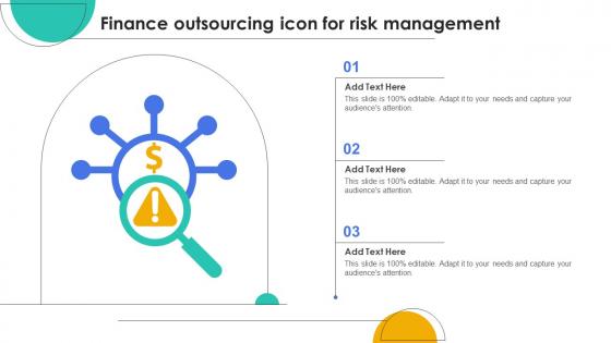 Finance Outsourcing Icon For Risk Management