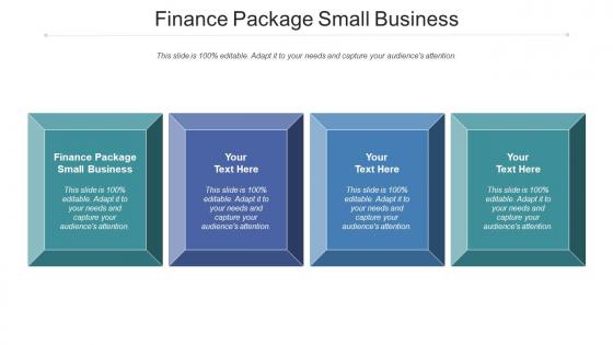 Finance Package Small Business Ppt Powerpoint Presentation Gallery Influencers Cpb