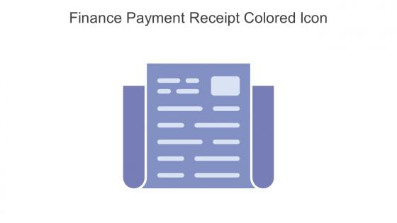 Finance Payment Receipt Colored Icon In Powerpoint Pptx Png And Editable Eps Format