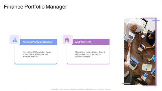 Finance Portfolio Manager In Powerpoint And Google Slides Cpb