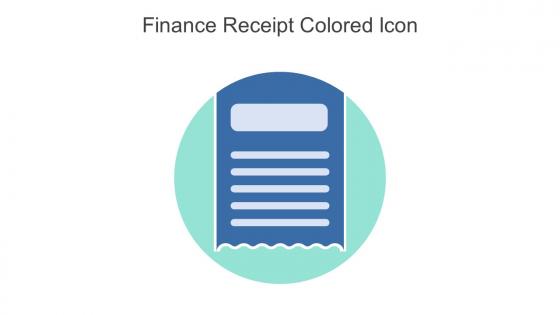 Finance Receipt Colored Icon In Powerpoint Pptx Png And Editable Eps Format