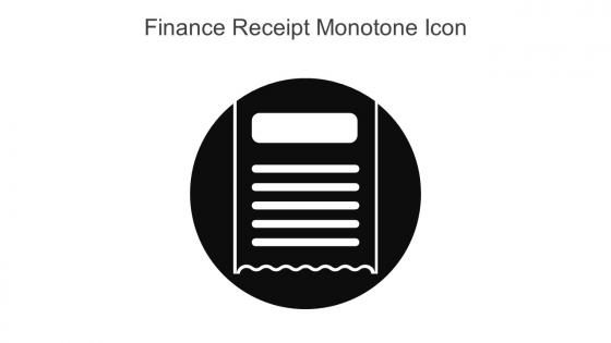 Finance Receipt Monotone Icon In Powerpoint Pptx Png And Editable Eps Format