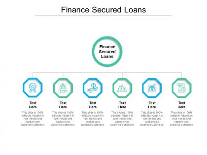 Finance secured loans ppt powerpoint presentation show smartart cpb