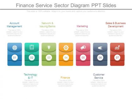 Finance service sector diagram ppt slides