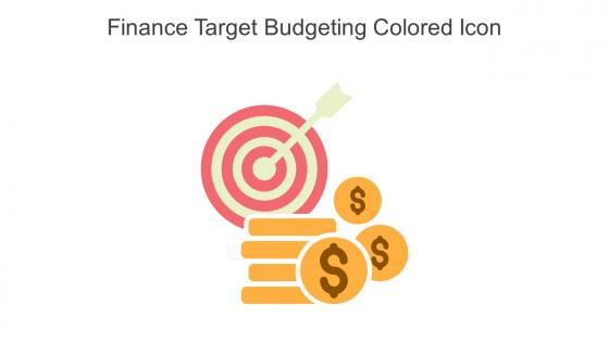 Finance Target Budgeting Colored Icon In Powerpoint Pptx Png And Editable Eps Format